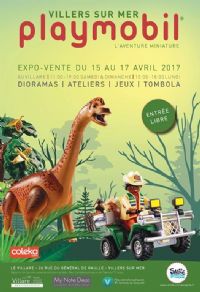 3ème exposition et ventes de jouets Playmobil de Villers-sur-mer le weekend de Pâques. Du 15 au 17 avril 2017 à Villers-sur-mer. Calvados.  11H00